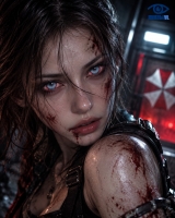 Sclera Bloodshot Infected zombie